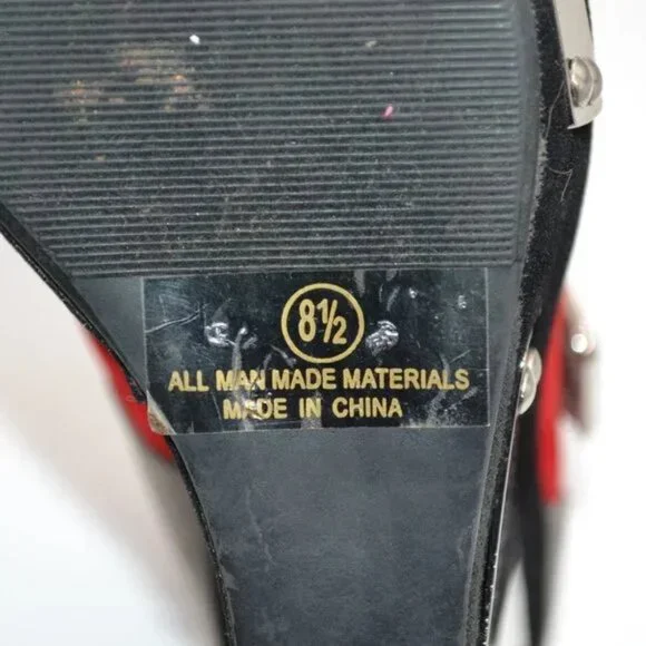 Alba Black and Red Platform Shoes - Picture 16 of 16